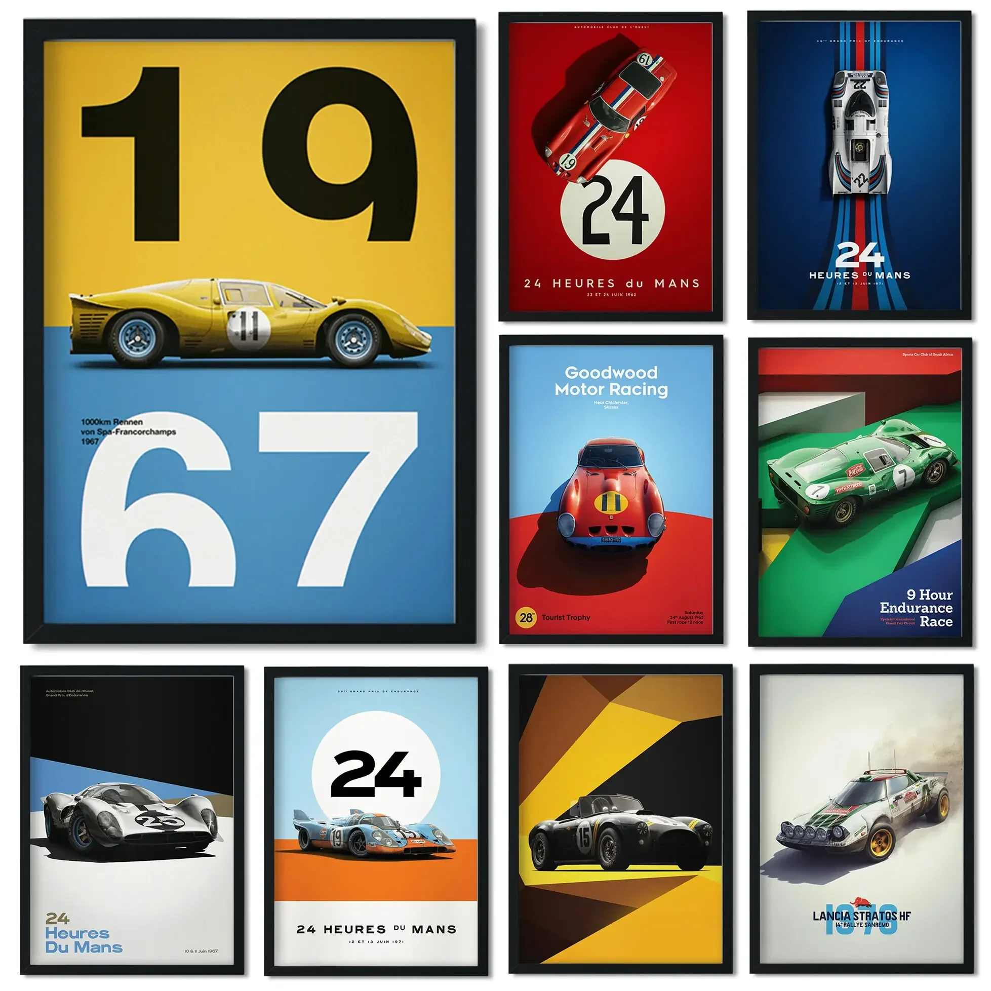 Home Improvement Quotes - Retro Cars Poster Aesthetics 24 Heures