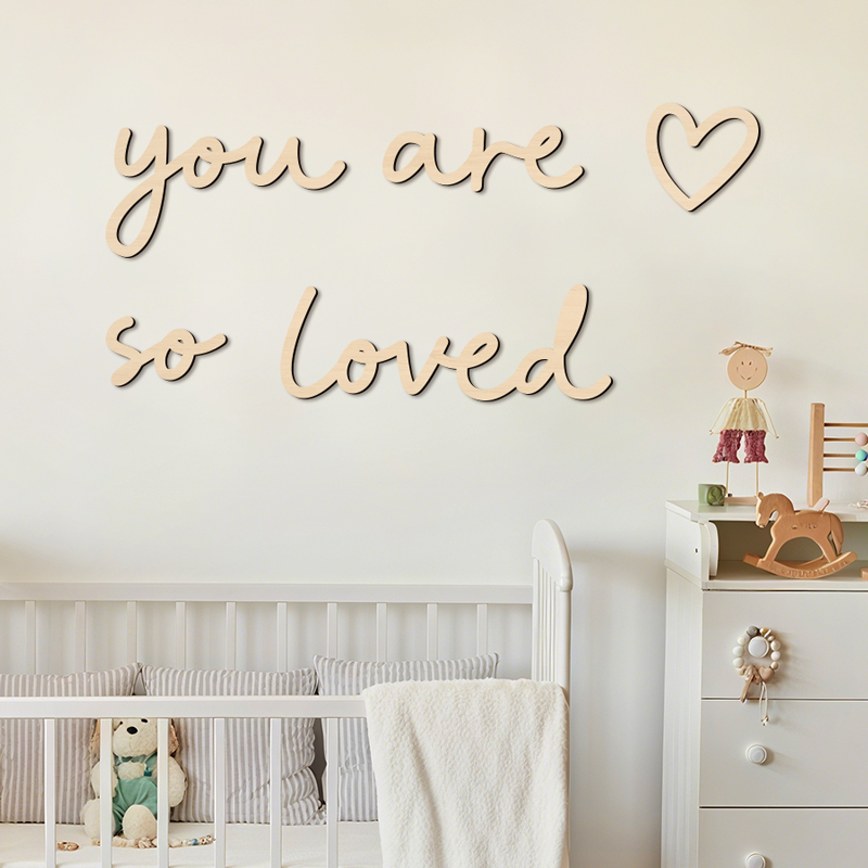 Home Improvement Quotes - Urocza drewniana naklejka ścienna 'You Are